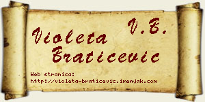 Violeta Bratičević vizit kartica